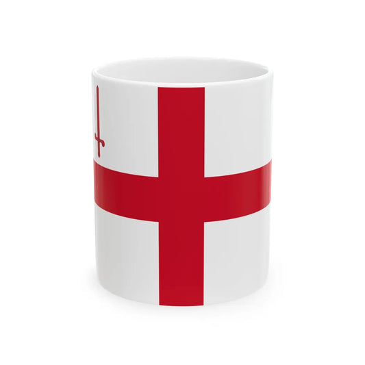 Flag of City of London UK - White Coffee Mug-11oz-Go Mug Yourself