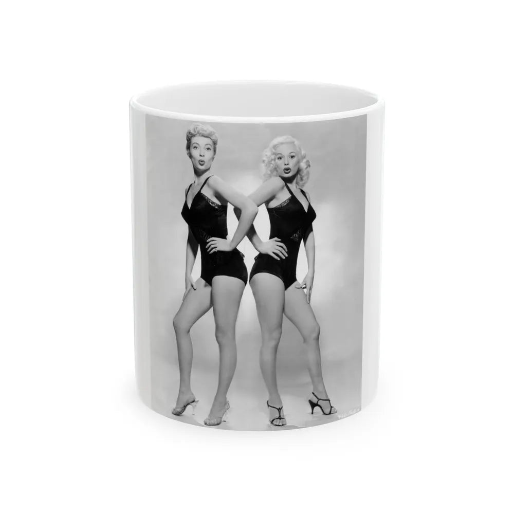 Lori Nelson #80 with, Mamie Van Doren - ''Untamed Youth'' '57 Promop Photo (Vintage Female Icon) White Coffee Mug-11oz-Go Mug Yourself