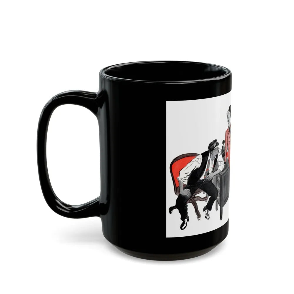 Fortune's Footsteps, The American Magazine, July 1936 - Black Coffee Mug-Go Mug Yourself