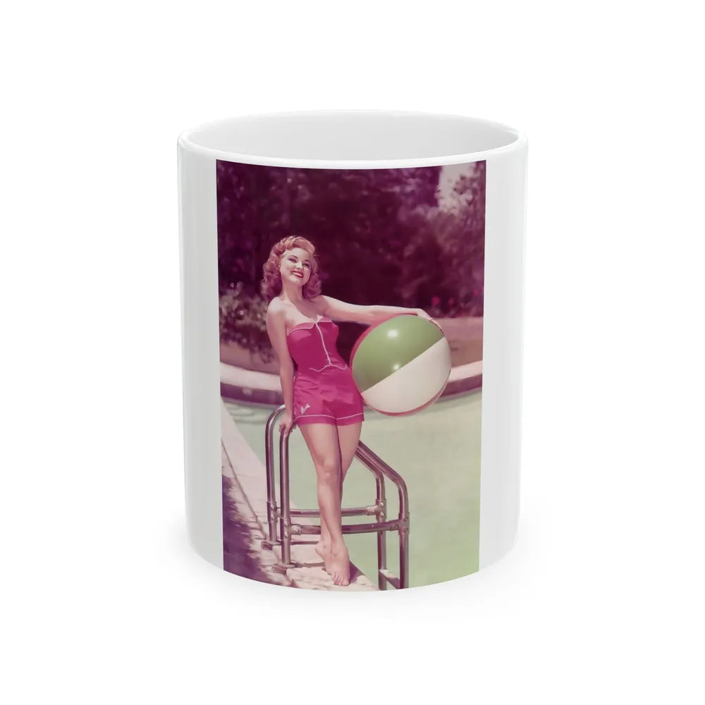 Debra Paget #448 2 (Vintage Female Icon) White Coffee Mug-11oz-Go Mug Yourself