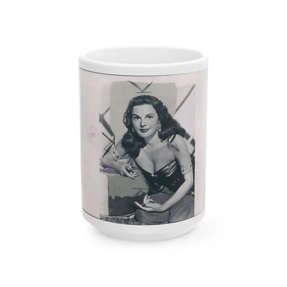 Patricia Medina #71 (Vintage Female Icon) White Coffee Mug-15oz-Go Mug Yourself