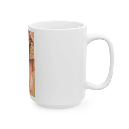 Raquel Welch #227 - See through top (Vintage Female Icon) White Coffee Mug-Go Mug Yourself