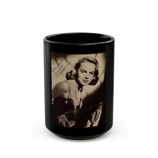 Terry Moore #540 - Magazine Page Photo (Vintage Female Icon) Black Coffee Mug-15oz-Go Mug Yourself