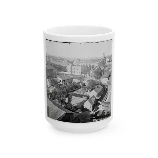 Charleston, S.C. View, From Roof Of Orphan Asylum; The Citadel In Middle Distance (U.S. Civil War) White Coffee Mug-15oz-Go Mug Yourself