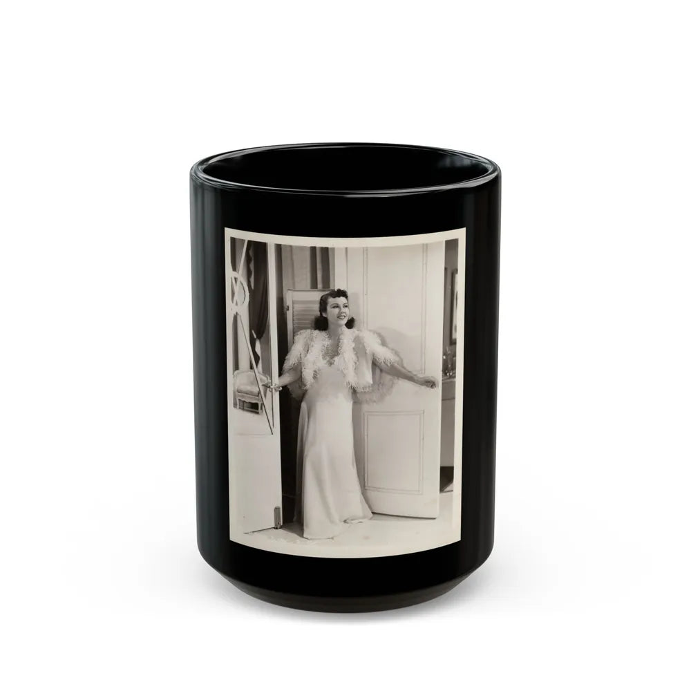 Fay Wray #177 (Vintage Female Icon) Black Coffee Mug-15oz-Go Mug Yourself