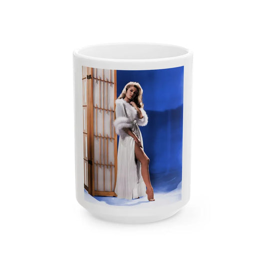 Elizabeth Montgomery #77 2 (Vintage Female Icon) White Coffee Mug-15oz-Go Mug Yourself