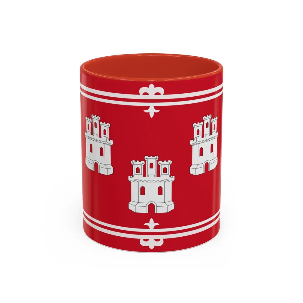 Flag of Aberdeen UK - Accent Coffee Mug-11oz-Red-Go Mug Yourself