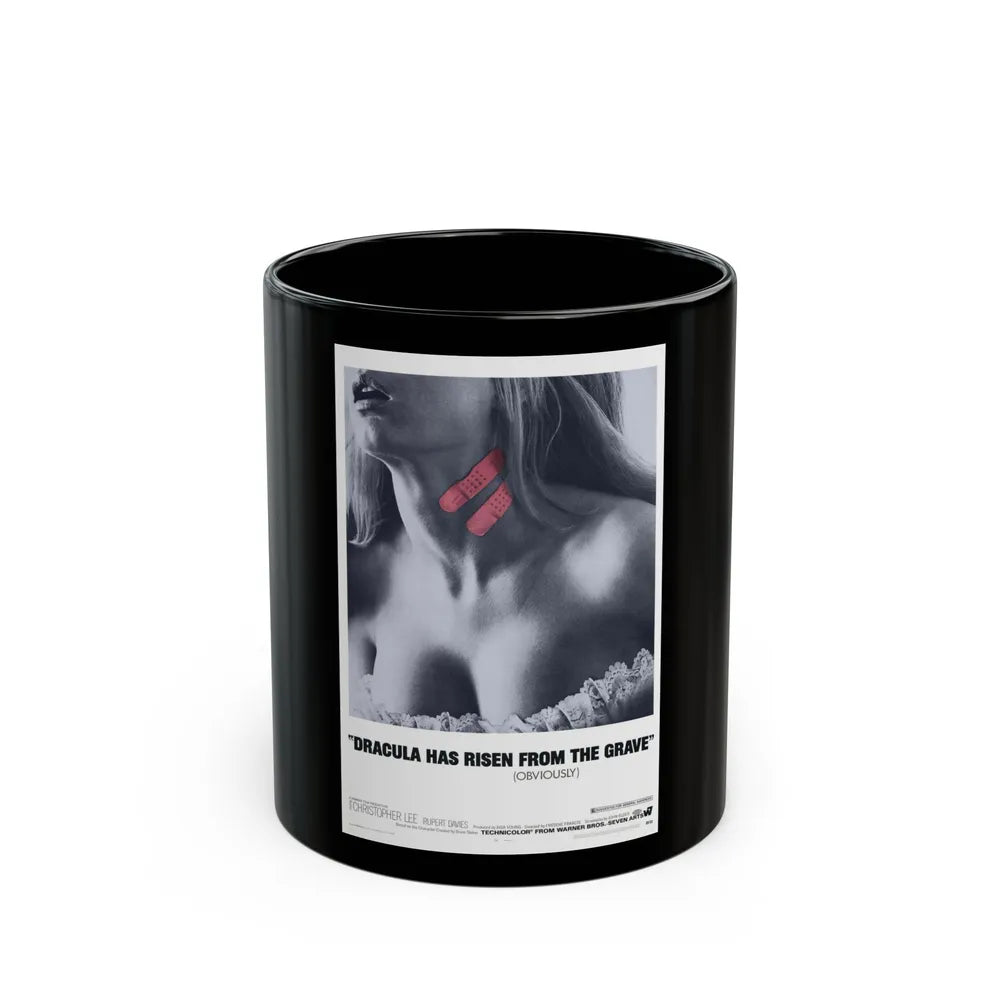 DRACULA HAS RISEN FROM THE GRAVE (TEASER) 1968 Movie Poster - Black Coffee Mug-11oz-Go Mug Yourself