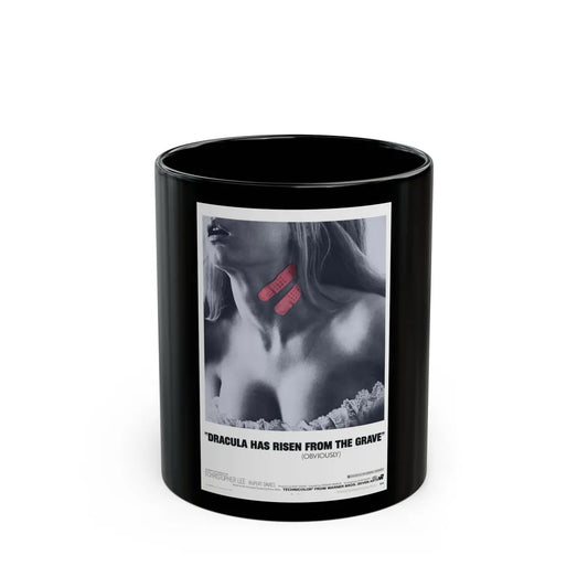 DRACULA HAS RISEN FROM THE GRAVE (TEASER) 1968 Movie Poster - Black Coffee Mug-11oz-Go Mug Yourself