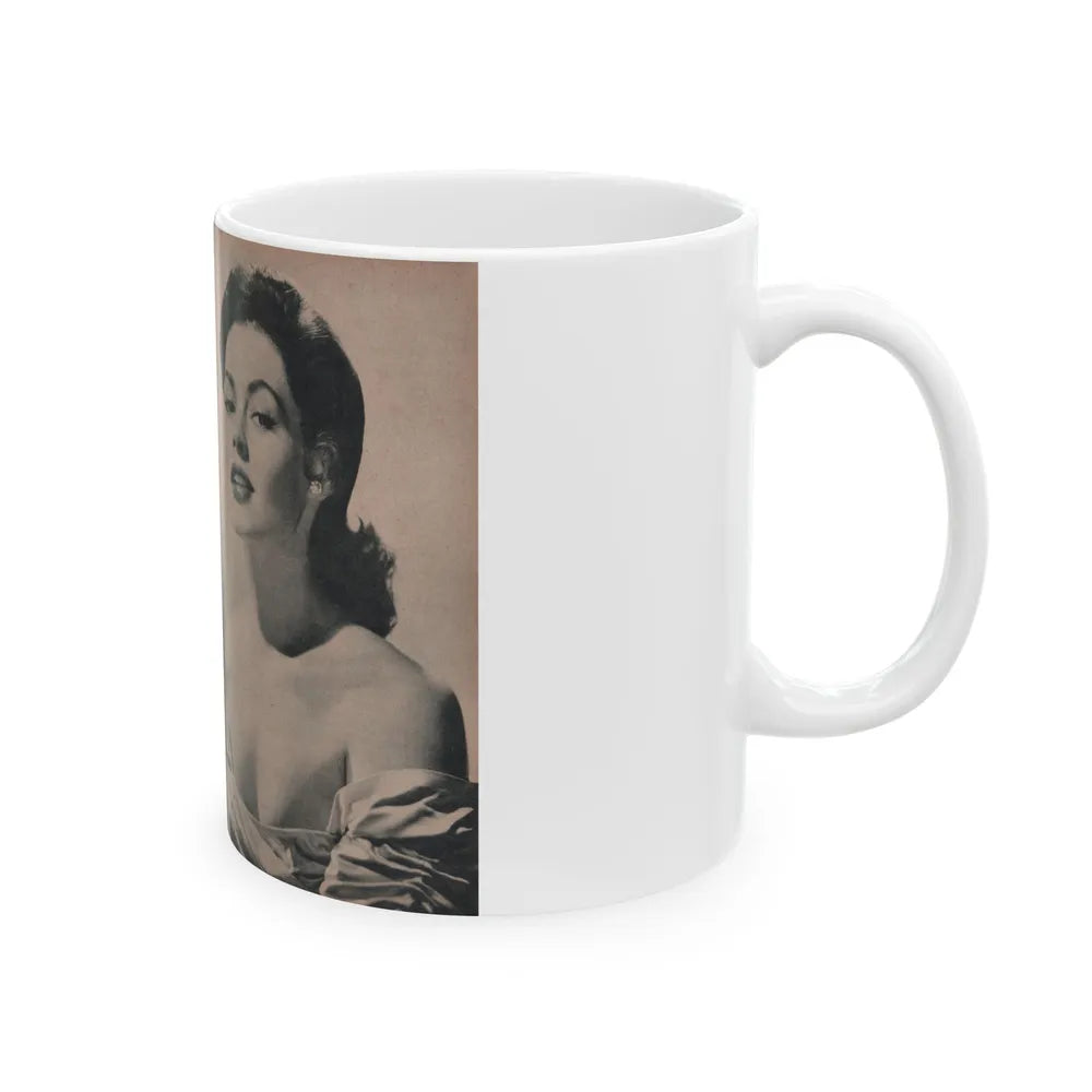 Barbara Darrow #35 - 4 B&W Photos from PHOTO Mag. Dec. '54 (Vintage Female Icon) White Coffee Mug-Go Mug Yourself