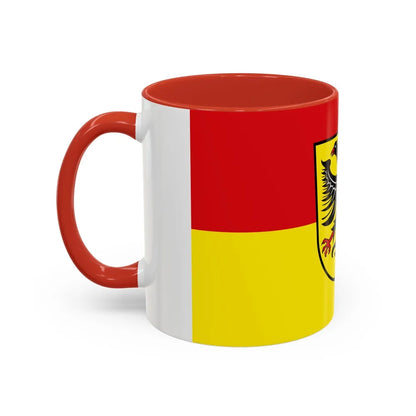 Flag of Biberach Germany - Accent Coffee Mug-Go Mug Yourself