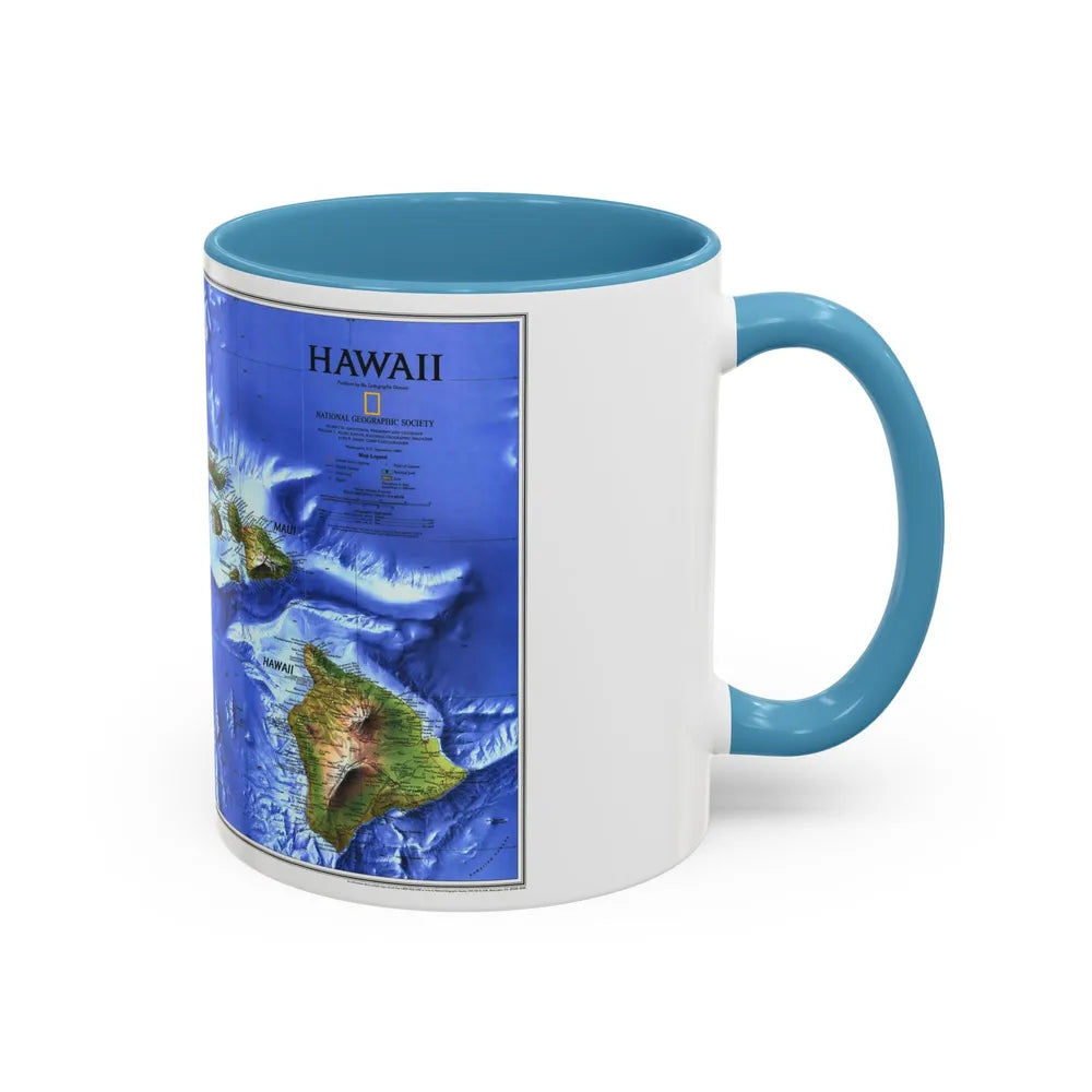 USA - Hawaii (1995) (Map) Accent Coffee Mug-Go Mug Yourself