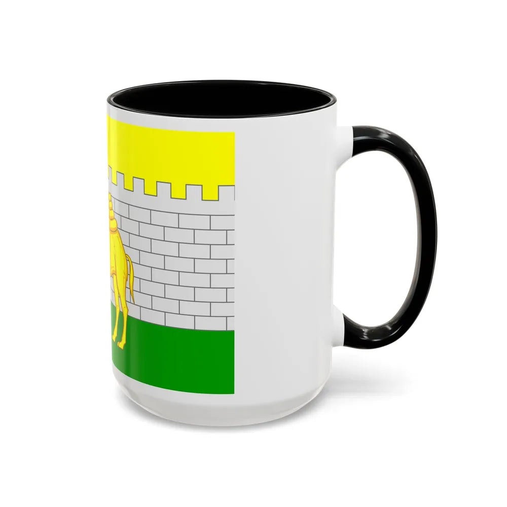 Flag of Chelyabinsk Russia - Accent Coffee Mug-Go Mug Yourself