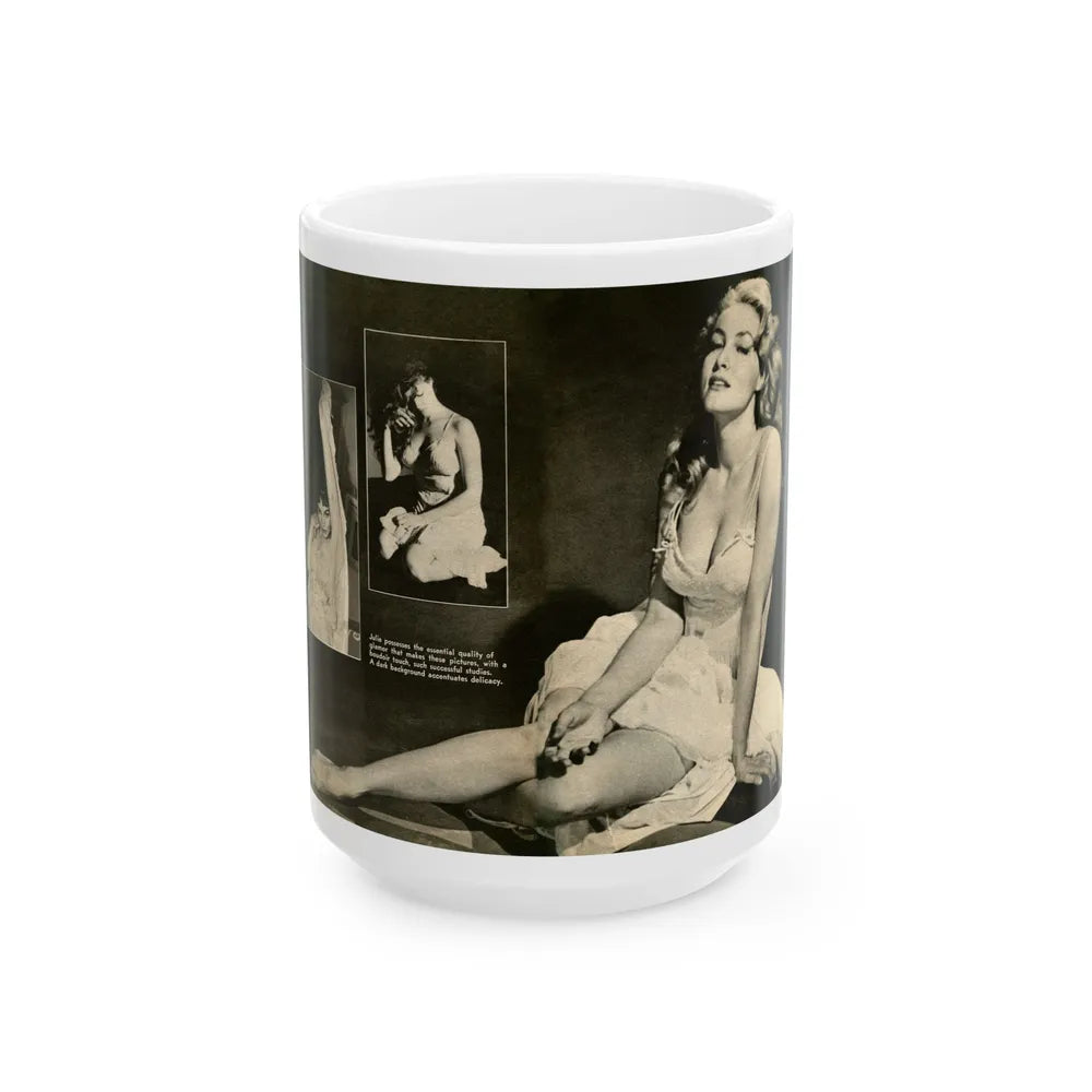 Julie Newmar #232 (Vintage Female Icon) White Coffee Mug-15oz-Go Mug Yourself