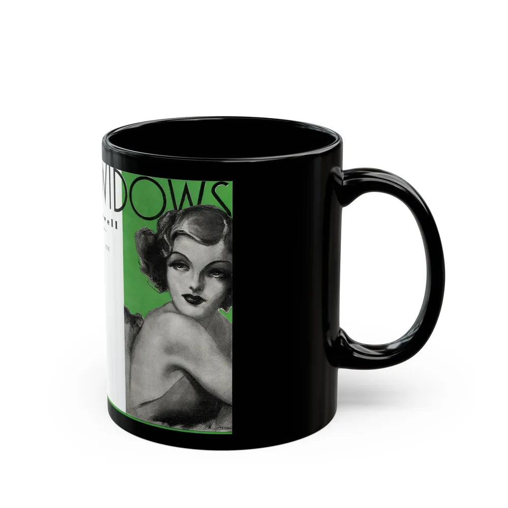 Campus Widows, College Humor and Sense, December 1933 - Black Coffee Mug-Go Mug Yourself