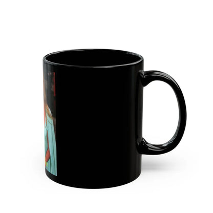 Katharine Ross #74 (Vintage Female Icon) Black Coffee Mug-Go Mug Yourself