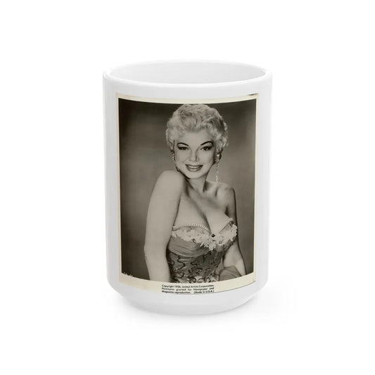 Barbara Nichols #292 (Vintage Female Icon) White Coffee Mug-15oz-Go Mug Yourself