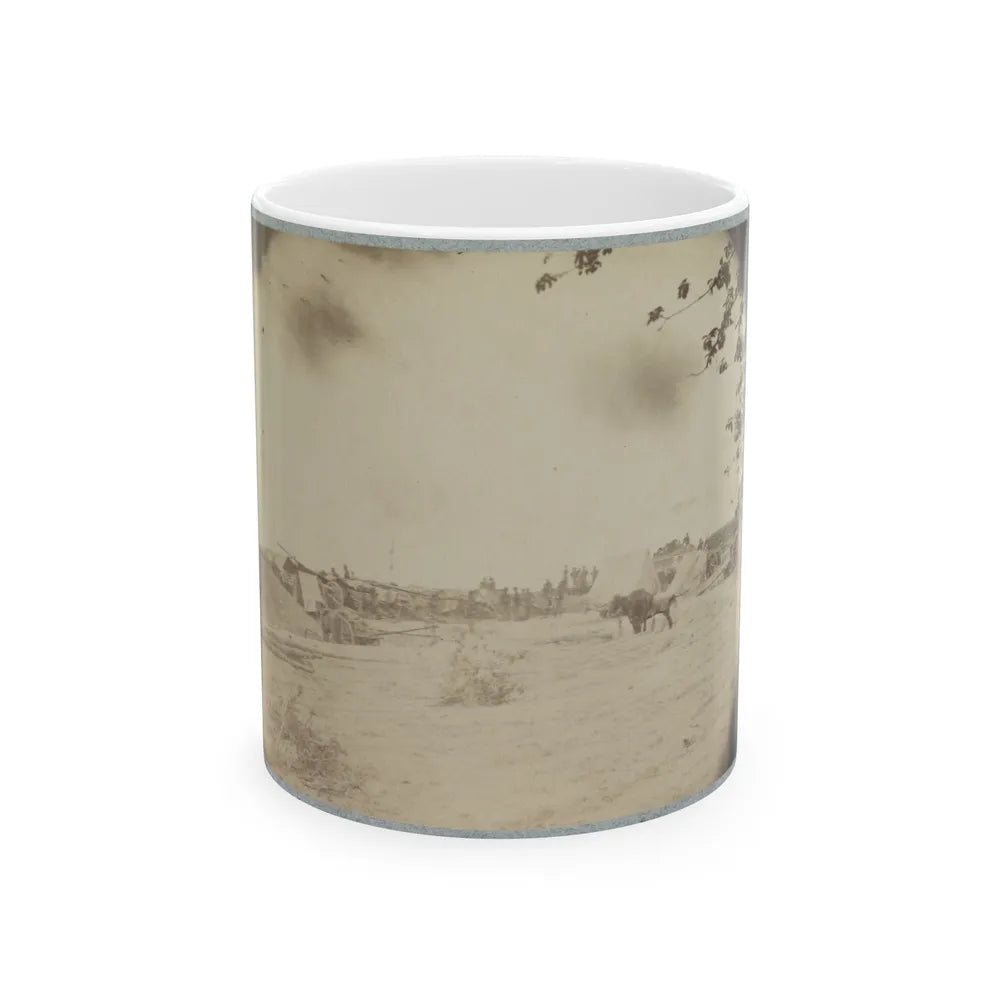 Cowan's Independent Battery, 1st N.Y., Inside One Of The Rebel Forts In Front Of Petersburg, 24th June 1864 (U.S. Civil War) White Coffee Mug-11oz-Go Mug Yourself