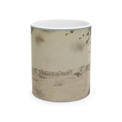 Cowan's Independent Battery, 1st N.Y., Inside One Of The Rebel Forts In Front Of Petersburg, 24th June 1864 (U.S. Civil War) White Coffee Mug-11oz-Go Mug Yourself