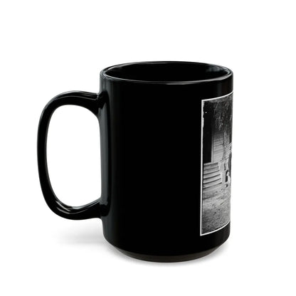 City Point, Virginia. Gen. Rufus Ingalls' Horse And Dog (U.S. Civil War) Black Coffee Mug-Go Mug Yourself