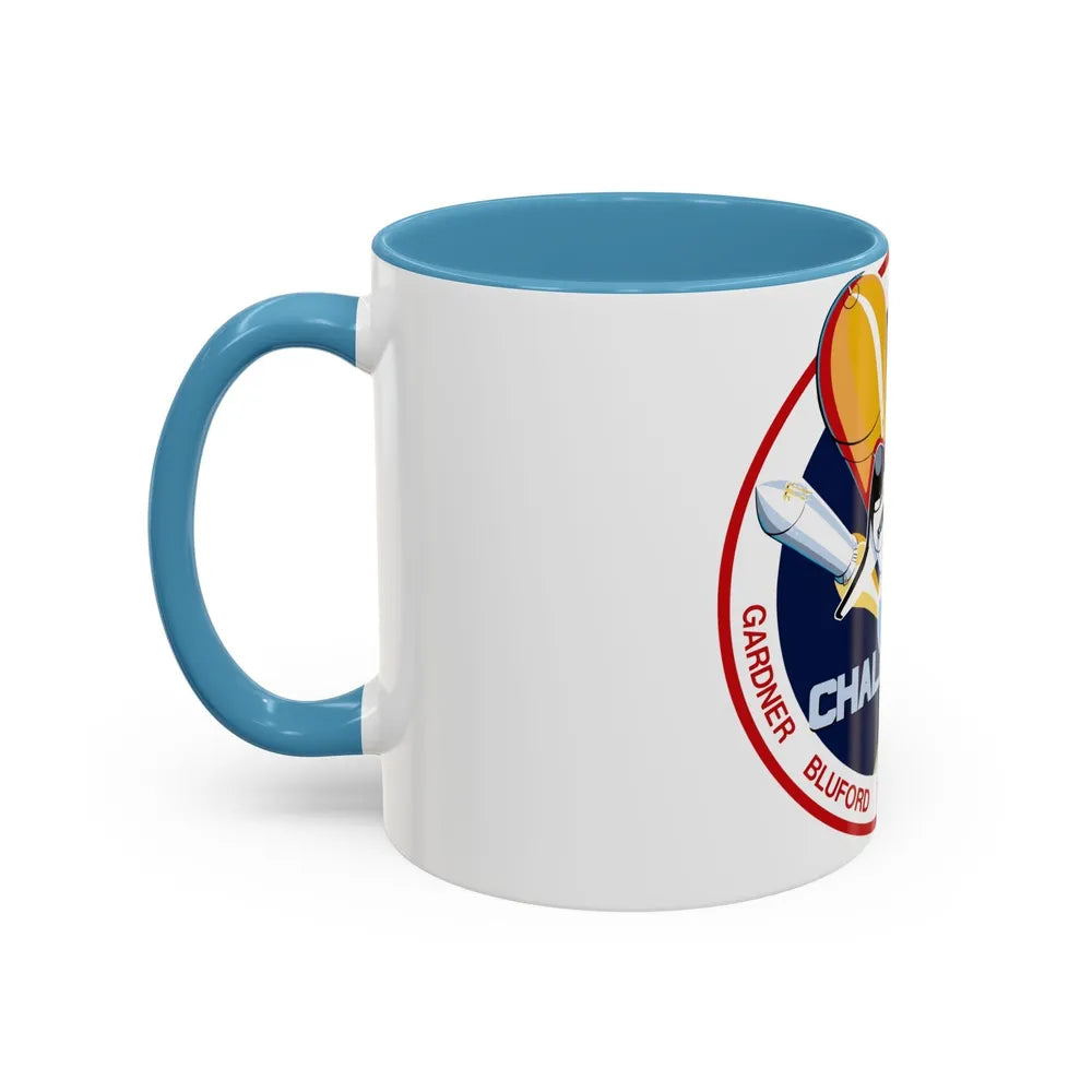 STS 8 (NASA) Accent Coffee Mug-Go Mug Yourself