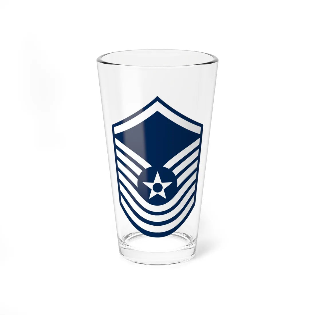 E8 USAF SMSgt 1967-1991 (United States) (Military Rank) Pint Glass 16oz 16oz - Go Mug Yourself