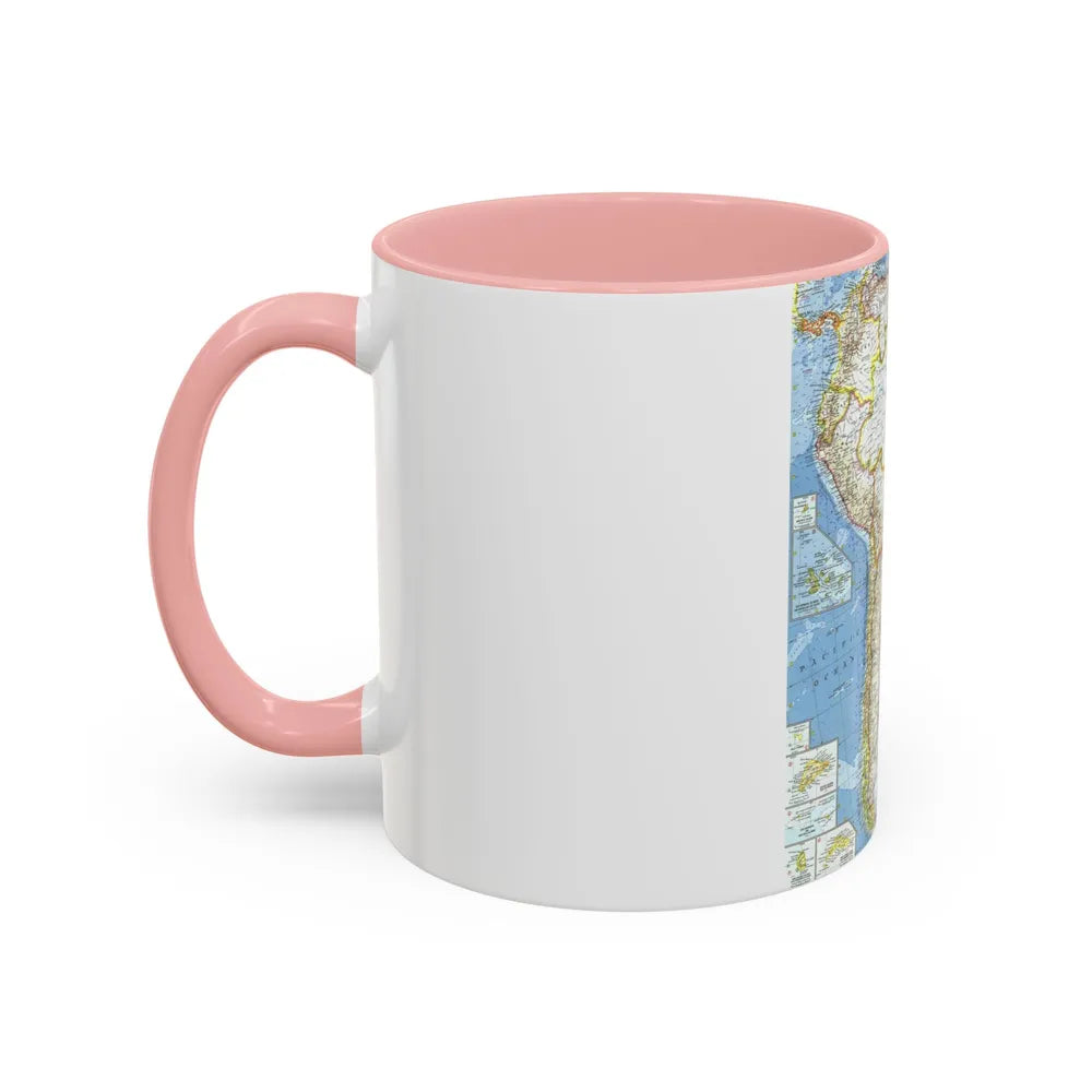 South America (1960) (Map) Accent Coffee Mug-Go Mug Yourself