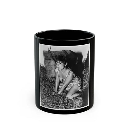 Janet Munro #15 (Vintage Female Icon) Black Coffee Mug-11oz-Go Mug Yourself