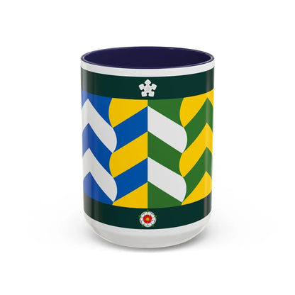 Flag of Cumbria UK - Accent Coffee Mug-15oz-Navy-Go Mug Yourself