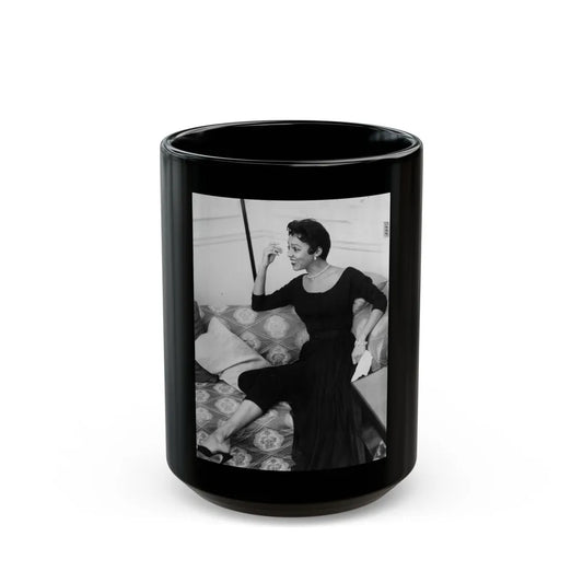 Dorothy Dandridge #90 (Vintage Female Icon) Black Coffee Mug-15oz-Go Mug Yourself