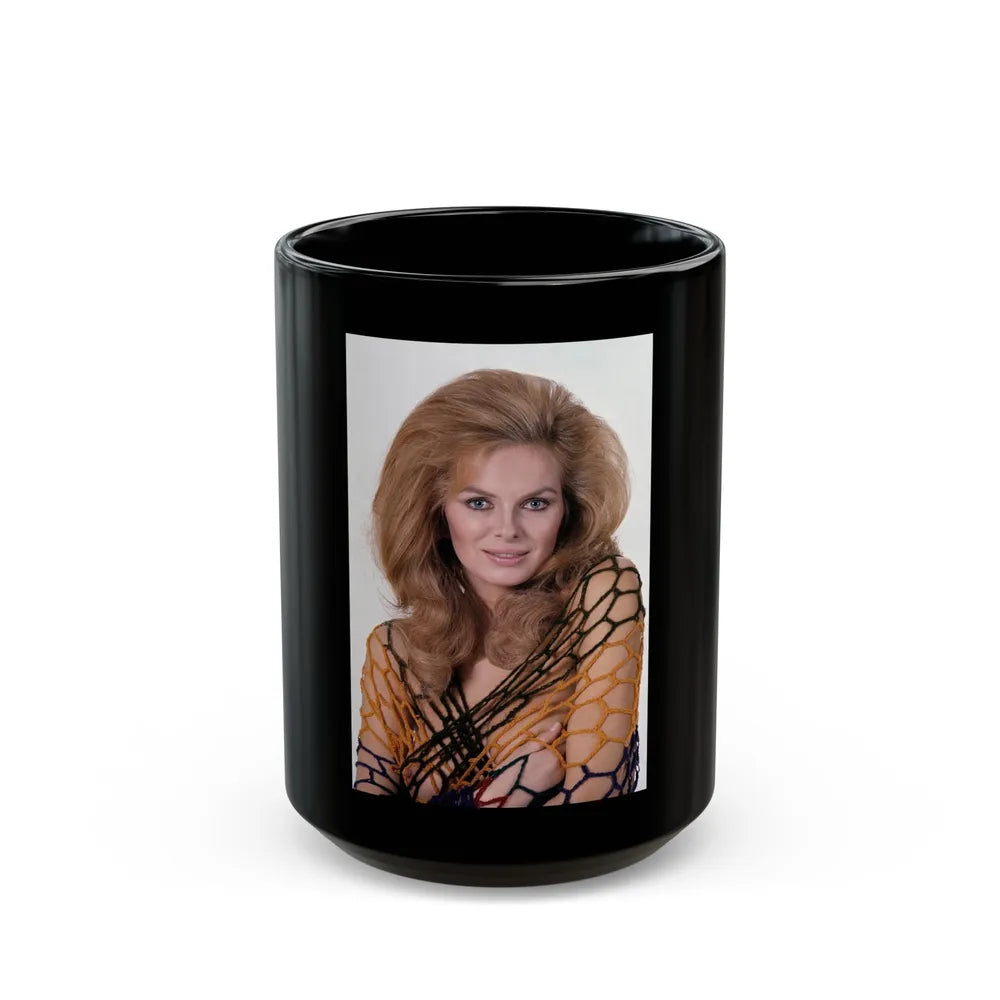 Julie Ege #224 (Vintage Female Icon) Black Coffee Mug-15oz-Go Mug Yourself