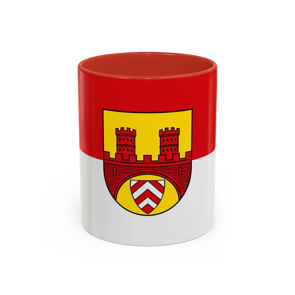 Flag of Bielefeld Germany - Accent Coffee Mug-11oz-Red-Go Mug Yourself