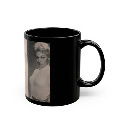 Kim Novak #145 - Scanned Mag. 66 Photos (Vintage Female Icon) Black Coffee Mug-Go Mug Yourself