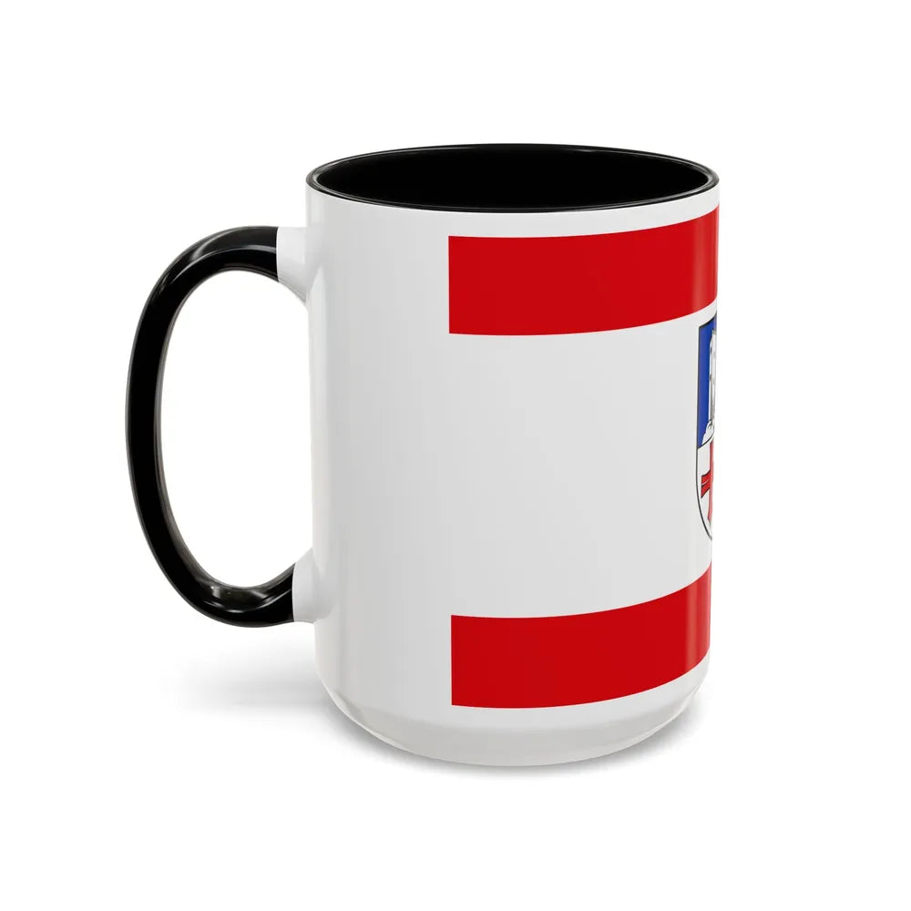 Flag of Bergstrasse Germany - Accent Coffee Mug-Go Mug Yourself