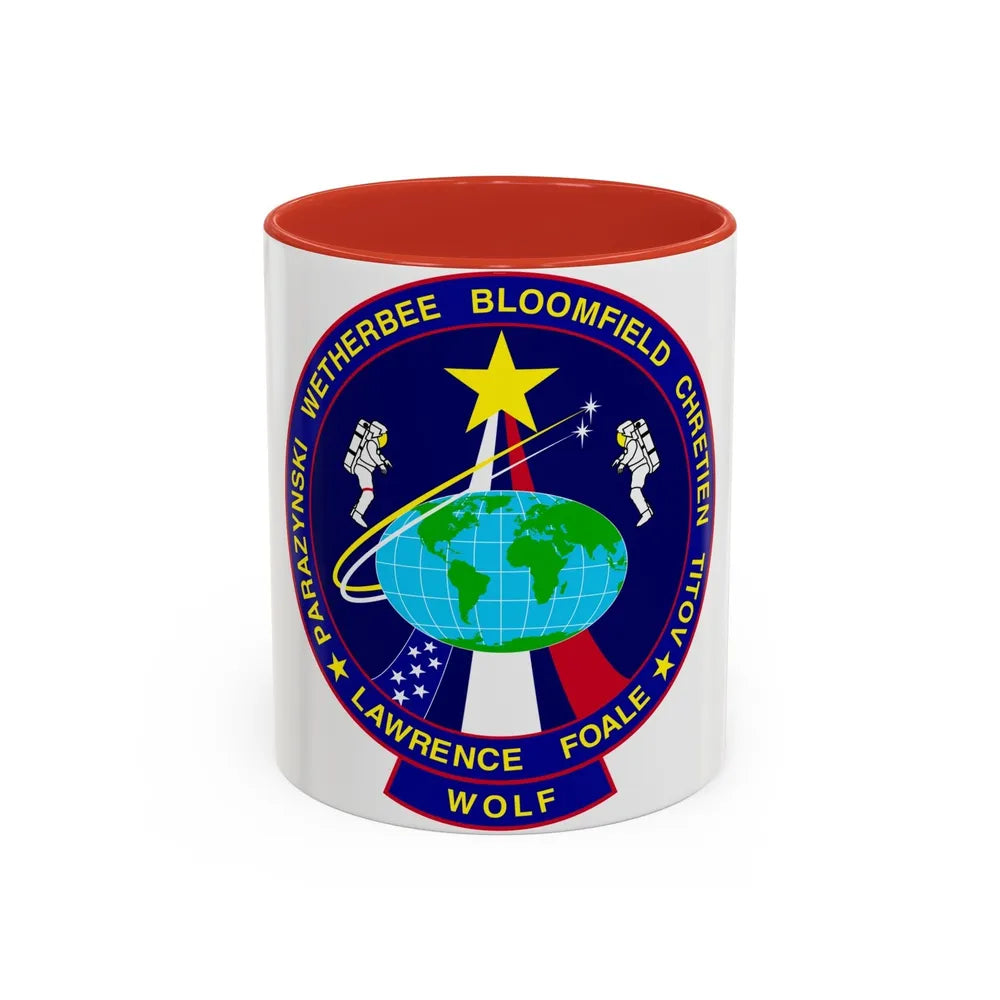 STS 86 (NASA) Accent Coffee Mug-11oz-Red-Go Mug Yourself