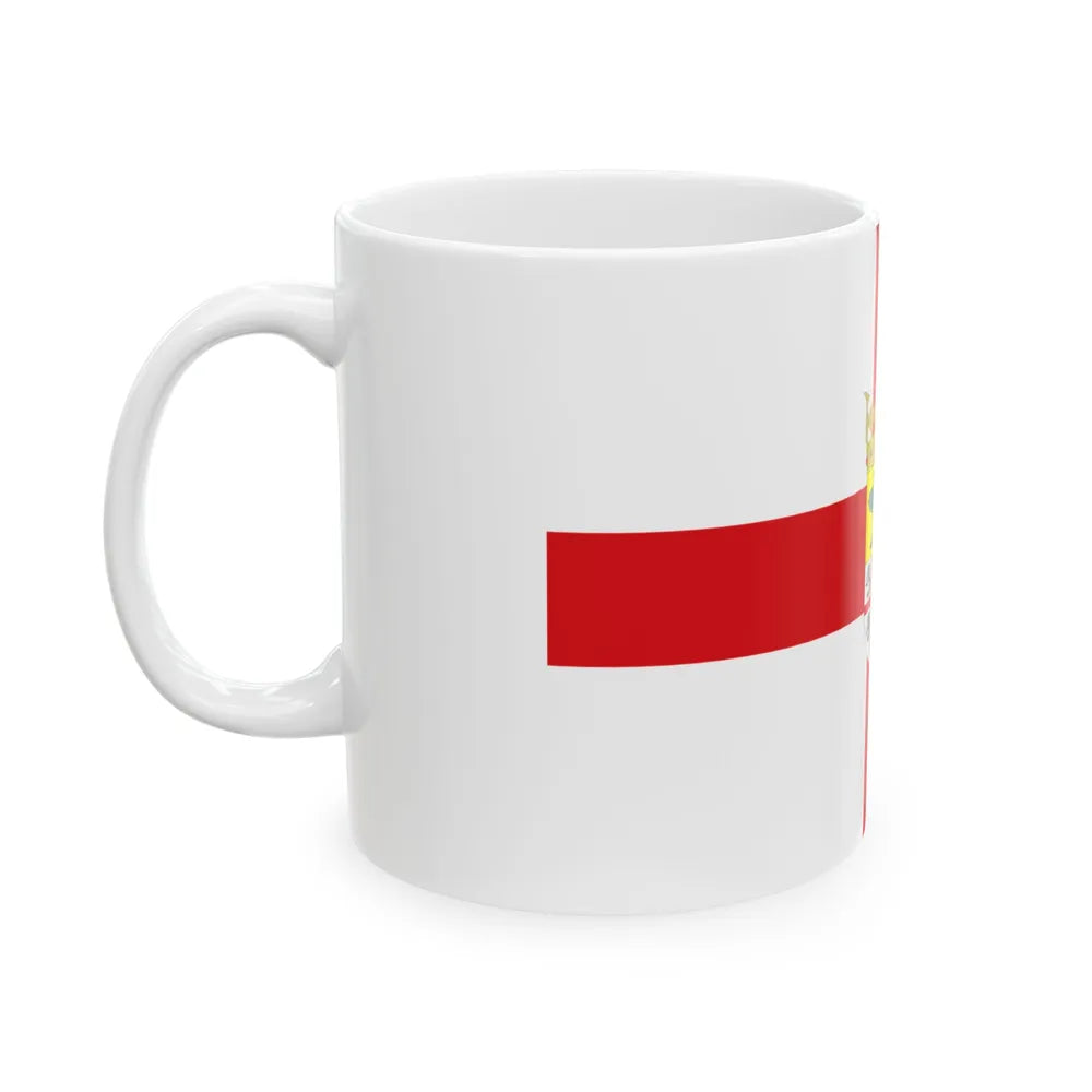 Flag of Zaragoza Spain - White Coffee Mug-Go Mug Yourself