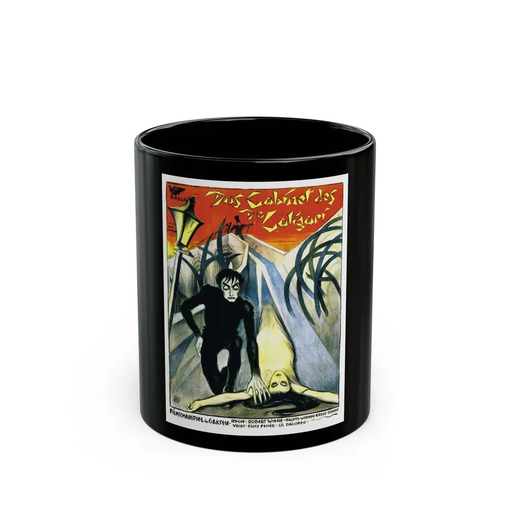 DAS CABINET DES DR CALIGARI 1920 Movie Poster - Black Coffee Mug-11oz-Go Mug Yourself