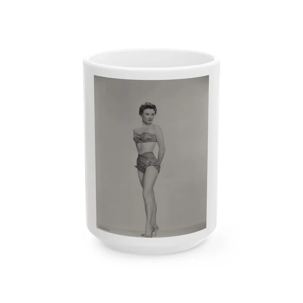 Carol Ohmart #08 - Negative Struck 50's Era Pin-Up Photo High Quality Re-Print (Vintage Female Icon) White Coffee Mug-15oz-Go Mug Yourself