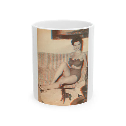 Debra Paget #325 (Vintage Female Icon) White Coffee Mug-11oz-Go Mug Yourself