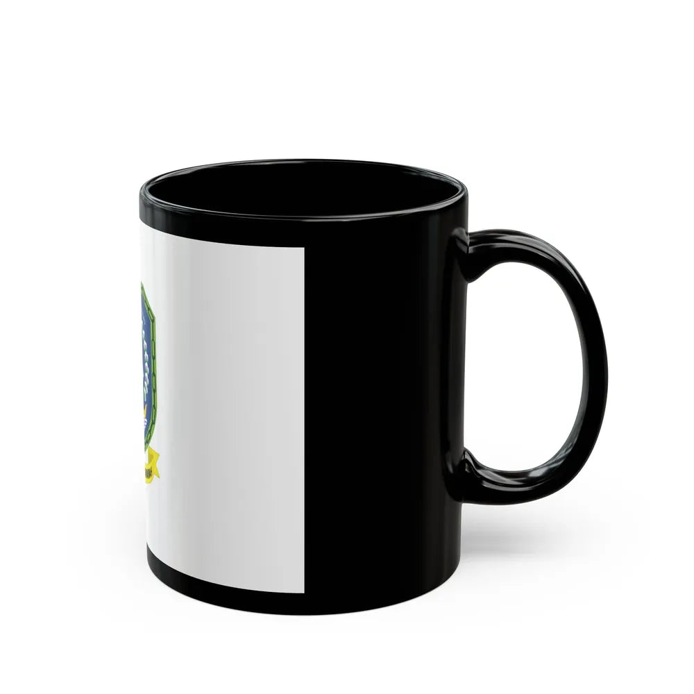 Flag of Riau Islands Indonesia - Black Coffee Mug-Go Mug Yourself