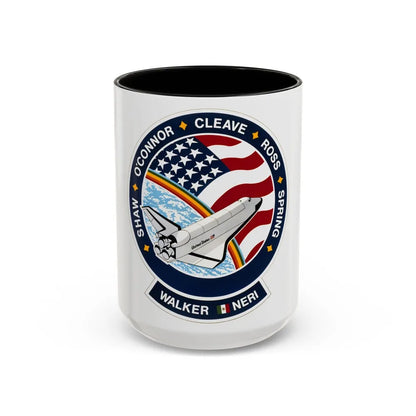 STS 61 b (NASA) Accent Coffee Mug-15oz-Black-Go Mug Yourself