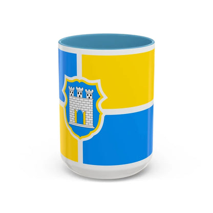 Flag of Zhytomyr Ukraine - Accent Coffee Mug-15oz-Light Blue-Go Mug Yourself