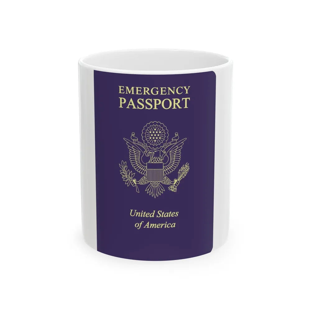 United States Emergency Passport - White Coffee Mug-11oz-Go Mug Yourself