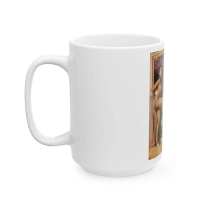 June Palmer #169 - Topless Mag. Spread (Vintage Female Icon) White Coffee Mug-Go Mug Yourself