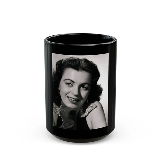 Faith Domergue #64 1 (Vintage Female Icon) Black Coffee Mug-15oz-Go Mug Yourself