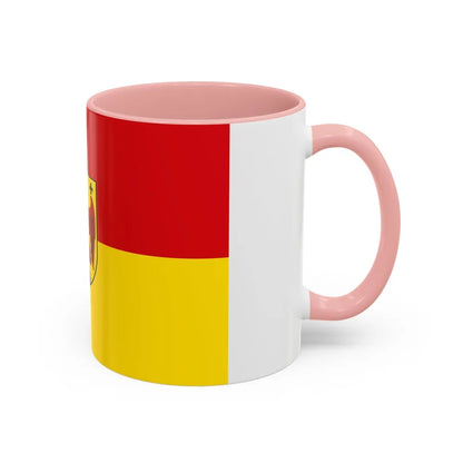 Flag of Burgenland Austria - Accent Coffee Mug-Go Mug Yourself