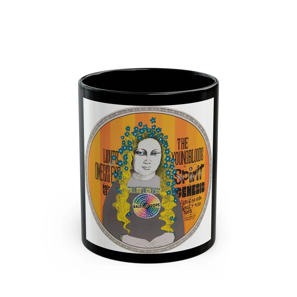 Spirit - 1968 (Music Poster) Black Coffee Mug-11oz-Go Mug Yourself