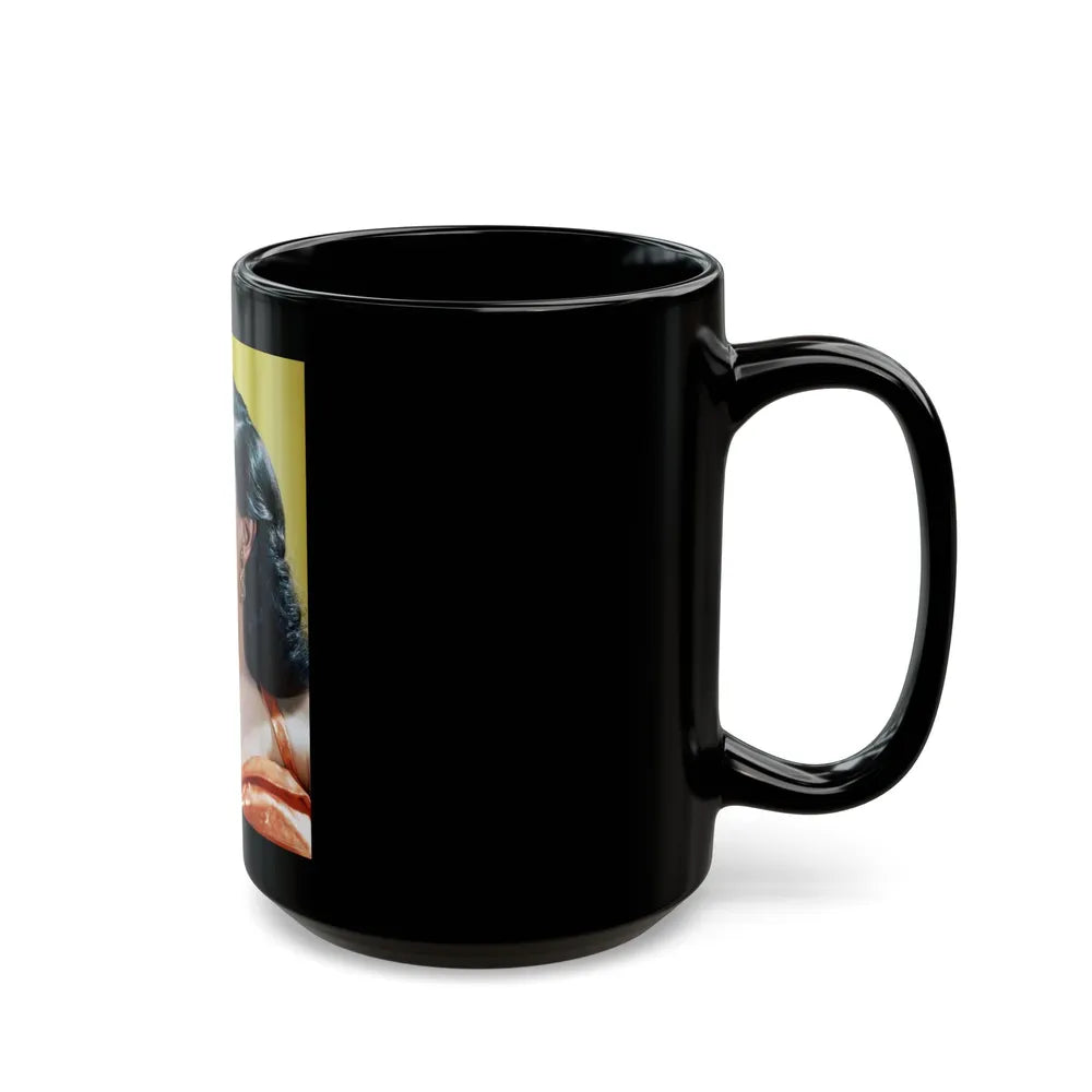 Jane Russell #169 (Vintage Female Icon) Black Coffee Mug-Go Mug Yourself