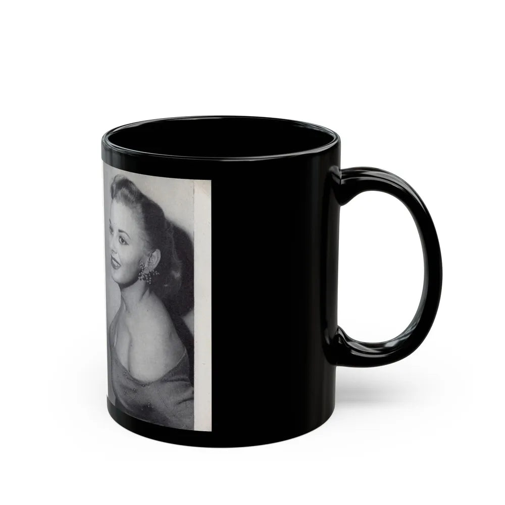 Norma Sykes #166 - 66 PHOTOGRAPHS OF Sabrina U.K. Pocket Mag. Pages 62 & 63 (Vintage Female Icon) Black Coffee Mug-Go Mug Yourself