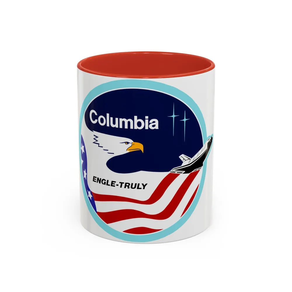 STS 2 (NASA) Accent Coffee Mug-11oz-Red-Go Mug Yourself